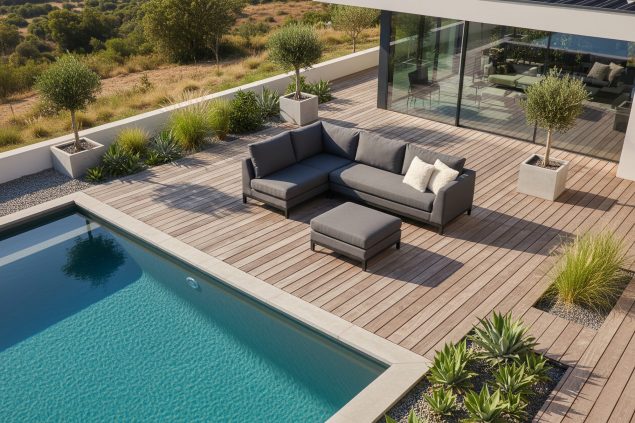 Flow. Square Chaise Sofa sooty links