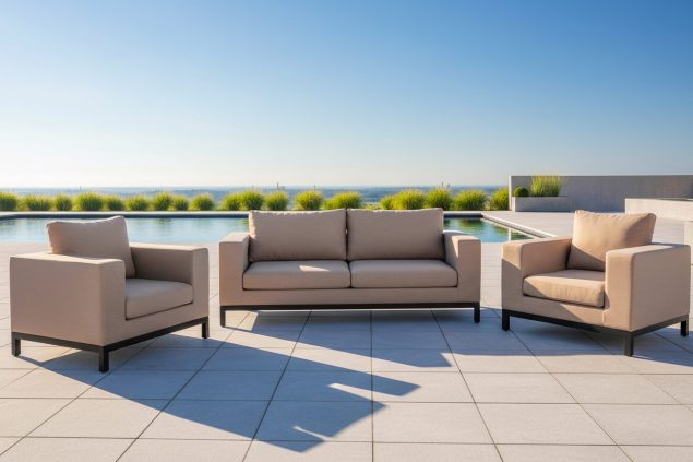 Flow. Square Sofaset taupe chiné