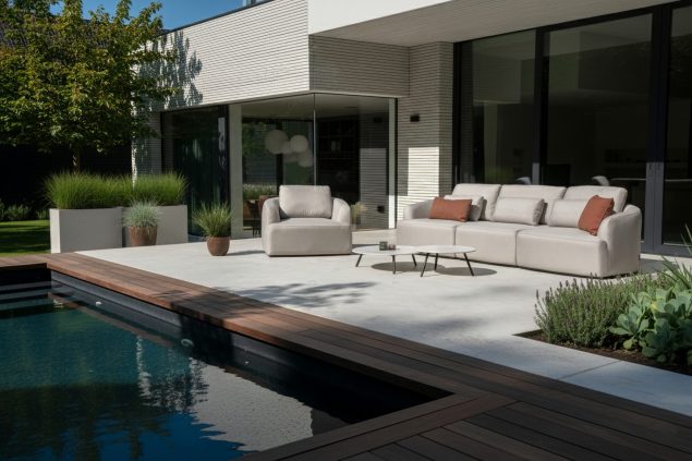 Flow Yavi Sofagarnitur in Graumel Chalk