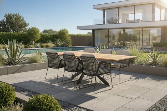 Taste by 4 Seasons Rhodos Gartenmöbel-Set mit Minerva-Tisch 220 x 95 cm * Sale *
