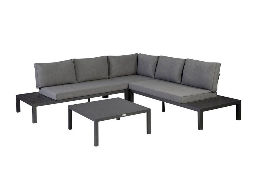 Exotan La Vida Lounge Sofa anthrazit mit Aluminiumrahmen