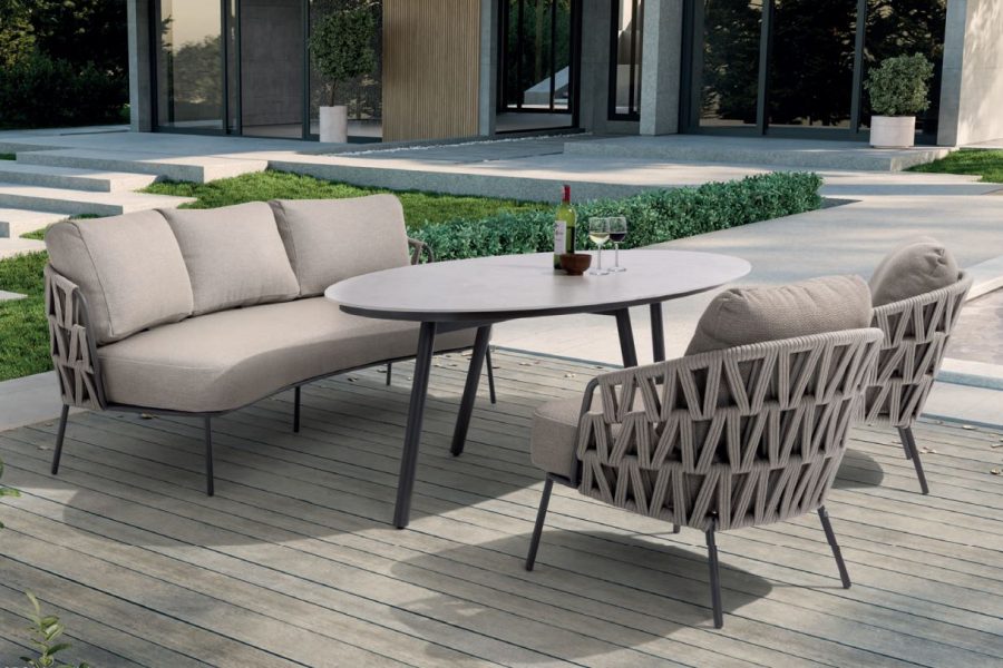 4 Seasons Outdoor Mallorca niedriges Gartenset Terre