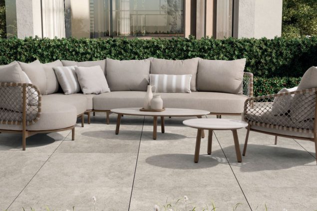 4 Seasons Outdoor Martinique Eck-Loungesofa XL mit Kuschelbank