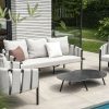 Flow. Ventura Stuhl-Sofa-Lounge-Set Graumel Chalk