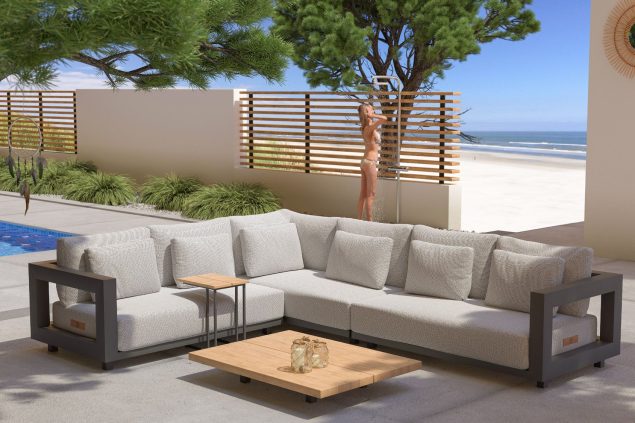 4 Seasons Outdoor Metropolitan Loungeset lange Seite links * Sale *