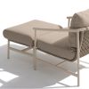 4 Seasons Outdoor Bermuda Loungesessel latte mit Ottomane