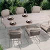 4 Seasons Outdoor Bermuda Gartenmöbel-Set Latte mit Prado Tisch