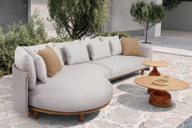 4 Seasons Outdoor Safina Chaiselongue-Sofa amber