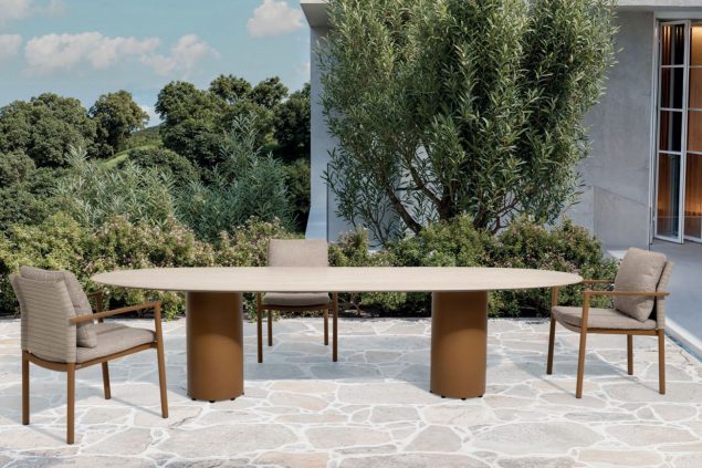 4 Seasons Outdoor Safina Gartenmöbel-Set Amber mit Colorado Tisch