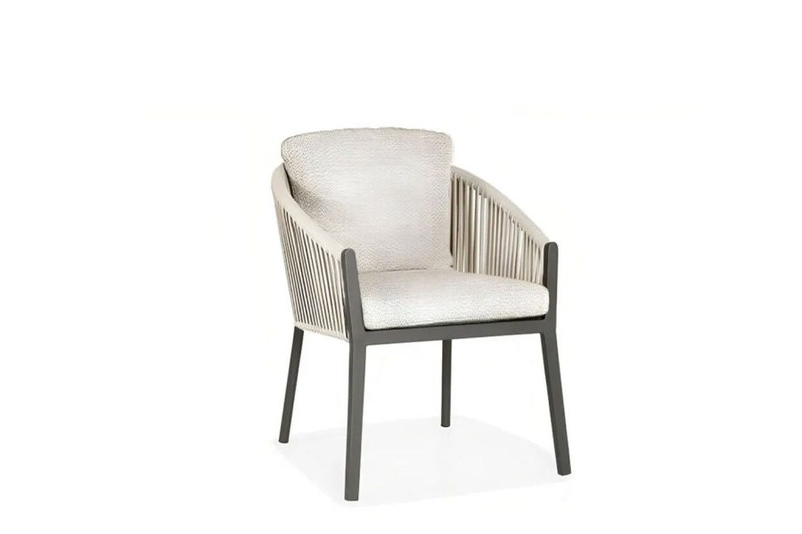 Suns Avero Gartenstuhl Royal grey Fishbone weaving camel sand - natural gravel