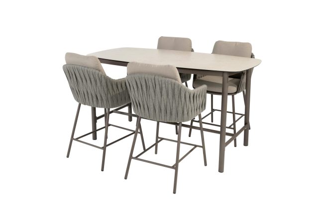 Taste by 4 Seasons Cannes High Dining Set Terre mit Manolo Bartisch 180 cm