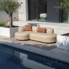 Flow Plush loungebank Heather chalk - L