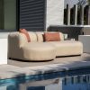 Flow Plush loungebank Heather chalk - L