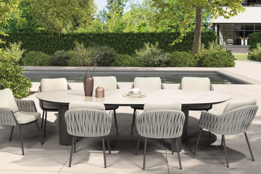 Taste by 4 Seasons Cannes Gartenmöbel-Set Terre mit Tisch Denia 290 x 110 cm