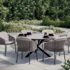 Taste by 4 Seasons Florenz Garten-Set terre mit Prado Tisch terre mit Keramikplatte Ø 160 cm