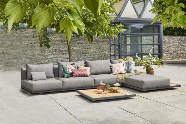 Suns Kota Chaiselongue XL light anthrazit