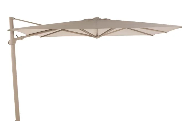 4 Seasons Outdoor Siesta Sonnenschirm PREMIUM 300 x 300 cm sand, Gestell Latte