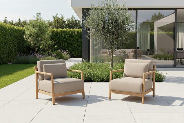 4 Seasons Outdoor Marie Bistro-Set naturel teak SALE