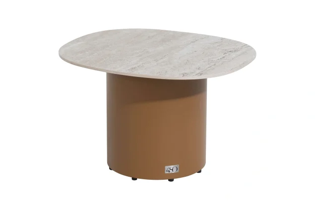 4 Seasons Outdoor Sofie Loungetisch amber mit Keramikplatte 50 x 60 cm