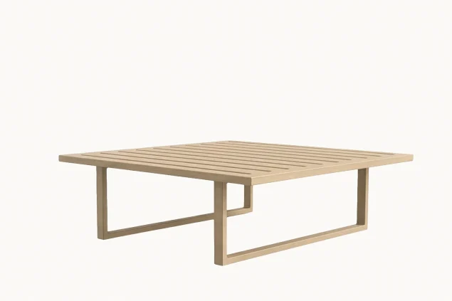 Flow Emerald Loungetisch Tuscan Sand 90 x 90 cm