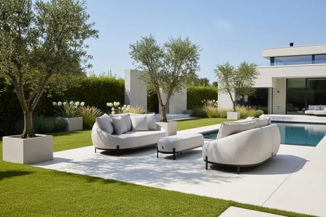 Flow Lagune Sofa-Set Graumel chalk