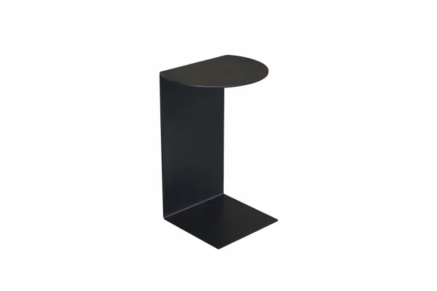 Flow U-Beistelltisch schwarz organisch
