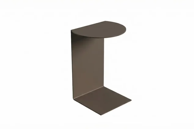Flow U Beistelltisch Pure Cacao organisch