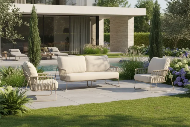 Tierra Outdoor Rivera Lounge-Set Champagner