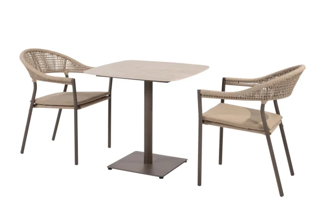Taste by 4 Seasons Sienna Bistroset Terre mit Vermont Tisch