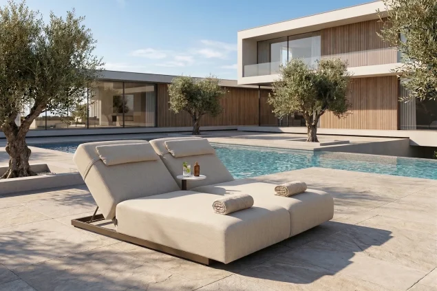 Flow Lio 2-Personen-Daybed Pure Cacao/Beige