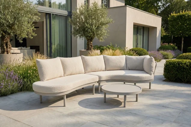 Tailor Zenza Chaiselongue-Set beige/sand inklusive Tisch