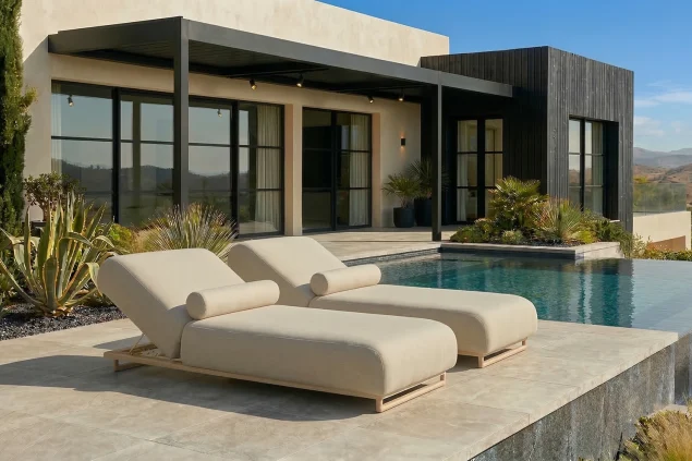 Flow. Liege Sentosa Aero Tuscan Sand/Beige mit erhöhtem Gestell