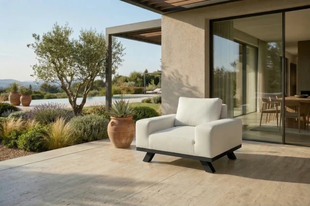 Flow. Easey 3-Sitzer-Loungesessel Graumel chalk