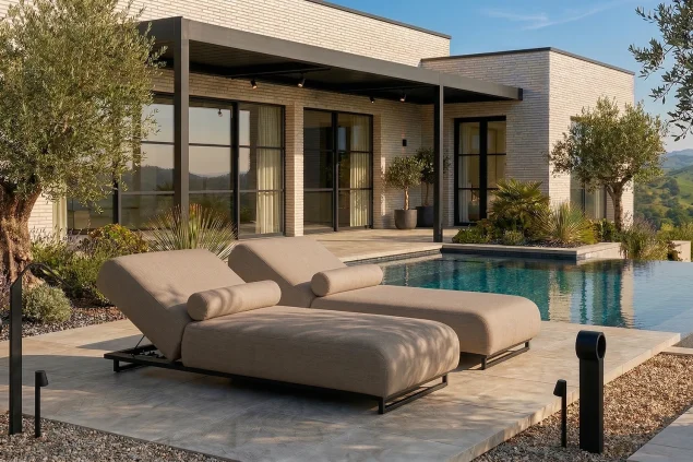 Flow. Liege Sentosa Aero Taupe mit erhöhtem Gestell