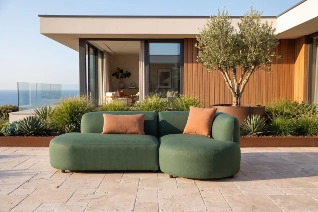 Flow Plush Loungesofa in Play Green rechts * Sale *