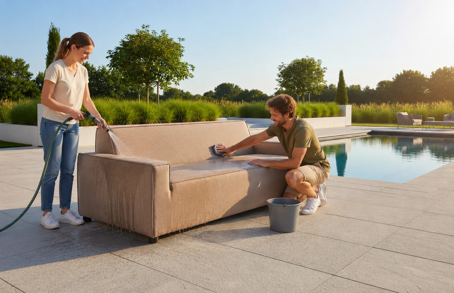 Tuinbank schoonmaken 1 Wie bleiben Ihre Garten- und Loungesofas jahrelang wie neu? Garten- oder Loungesofa reinigen