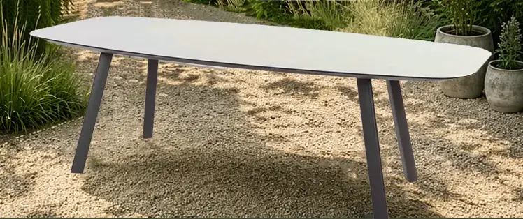 Taste by 4 Seasons Manolo Gartentisch (Anthrazit / bedruckte Keramik)