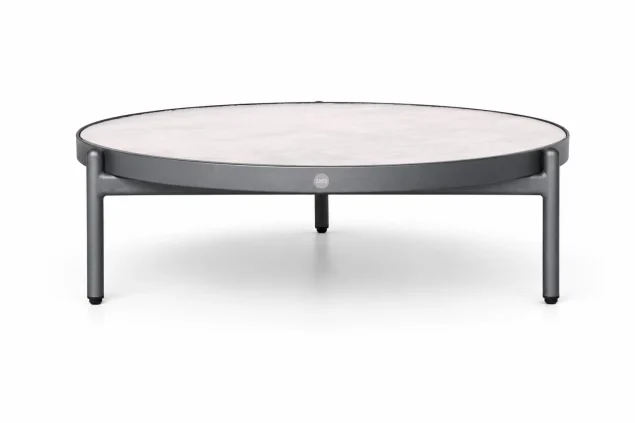 Suns Sorrento Couchtisch, mattes Royalgrau, Ø 91 cm SALE