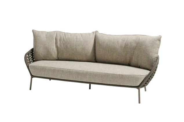4 Seasons Outdoor Vera 3-Sitzer-Lounge-Sitzbank Mocca