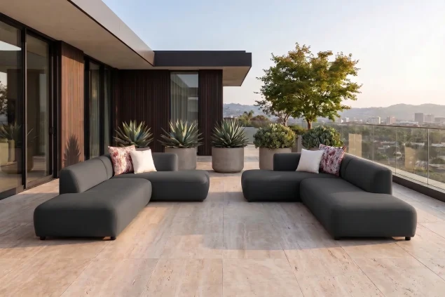 Flow Solleni Twin Chaise Lounge-Set Sooty